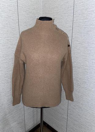 Шикарний кащеміровий светр pure cashmere з гарними ґудзиками
