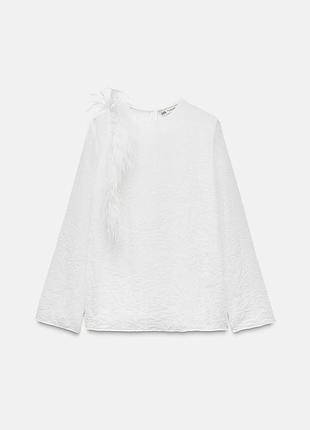 Zara блузка пірʼя