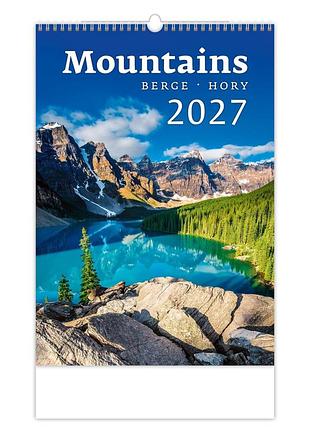 Календар настінний 2027 helma 31,5 x 45 см mountains (n126-27)