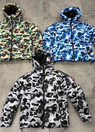 Пуховик bape / canada goose у 3 кольорах 🍁