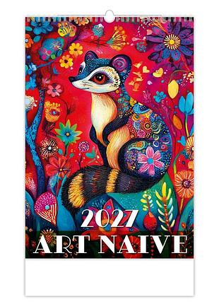 Календар настінний 2027 helma 31,5 x 45 см art naive (n150-27)