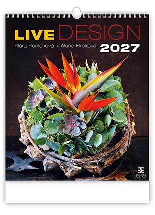 Календар настінний 2027 helma 45 x 52 см live design (n260-27)