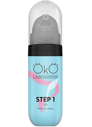 Засіб для ламінування вій і брів turbo step 1 unlock oko, 10 мл