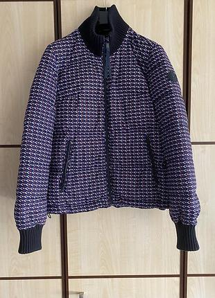 Куртка пуховик tommy hilfiger монограмм  с натуральным пухом