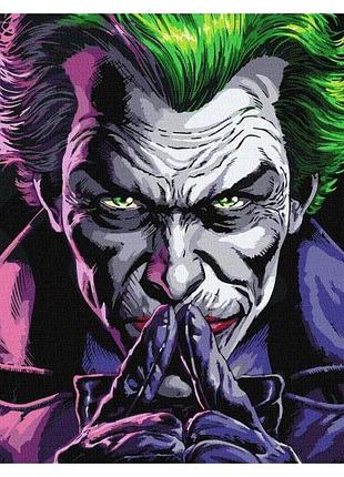 Картина по номерам 40х50 идейка wb joker лицо безумия (kho8759)
