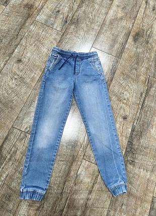 Джинси, джогери котонові, denim co, р. 128-134, 8-9 років, довжина 77см