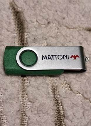 Флешка 4 гб mattoni 12.7/23.6 зеленая