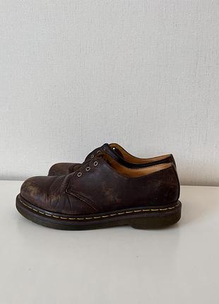 Туфлі чоловічі dr. martens коричневі шкіряні