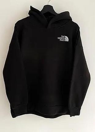 Худі чоловіче the north face чорне з капюшоном