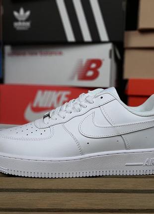 Кросівки nike air force 1 ‘07 lv8 низькі білі зимові на хутрі