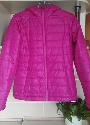 Куртка жіноча демісезонна quechua, xs-s, з капюшоном, утеплена