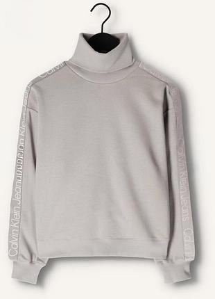 Сірий светр calvin klein (водолазка, гольф)