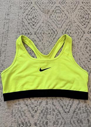 Спортивний топ nike неоново-жовтий, розмір m