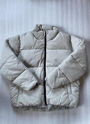 Новая куртка- пуховик abercrombie & fitch ( relaxed fit heavy puffer jacket in beige ) c англии xl