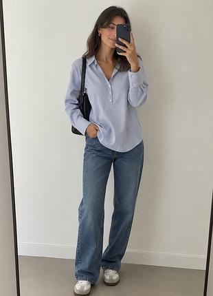 Сорочка жіноча h&m блакитна