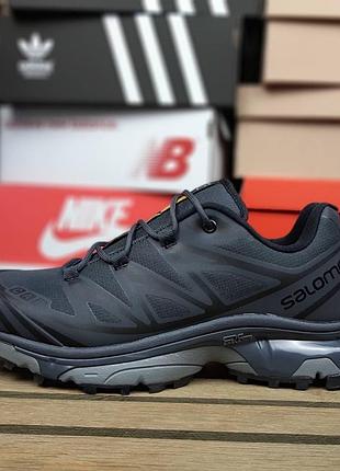 Кросівки salomon xt-6 темно сірі з чорним зимові