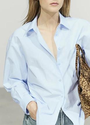 Сорочка рубашка massimo dutti з віскози та шовку