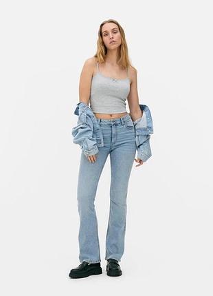 Джинси-кльош primark, блакитні, висока посадка, 36/s