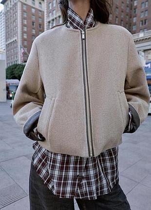 Бомбер zara, s, xl