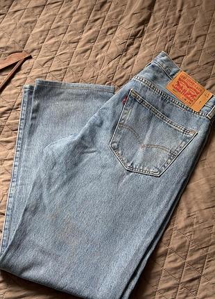 Джинси чоловічі levi's прямі блакитні