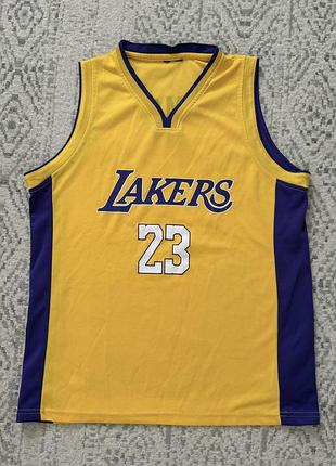 Майка lakers леброн джеймс no23, розмір s, жовта