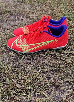 Детские бутсы,копочки,сороконожки nike mercurial vapor 14 club fg/mg red cv0823-600