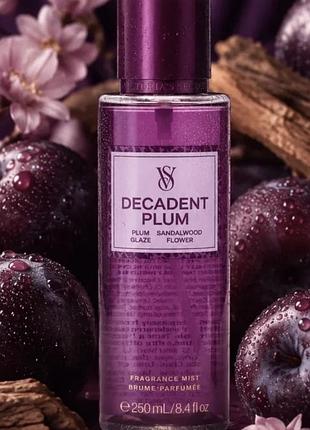 Спрей вікторія сікрет оригінал decadent plum fragrance mist