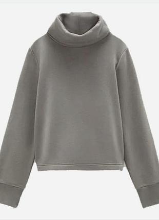 Теплий світшот з високим коміром zara