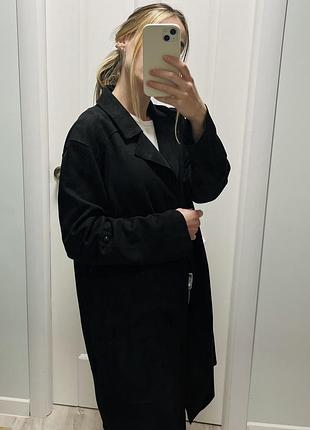Пальто жіноче тонке чорне