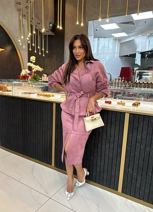 Замшева спідниця zara 2