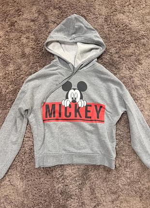 Худі жіноче disney miki сіре бавовна розмір s
