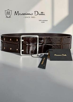 Massimo dutti новый кожаный ремень с натуральной коровьей кожи