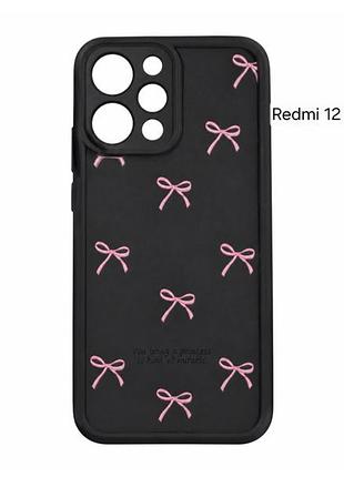 Чохол redmi 12 панель з бантами