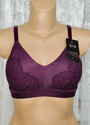 Красивый бюстгальтер мягкий без косточек uk34а/b eur75a/b + кармашки.