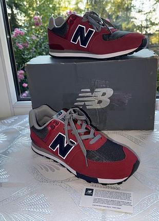 Нові замшеві кросівки new balance 574 р.38 (25.00см)