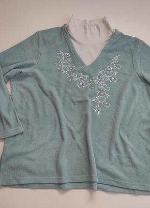Флисовая кофта 60-62р. ог 150-160 см 4