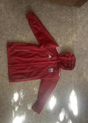 Вітровка червона нова adidas