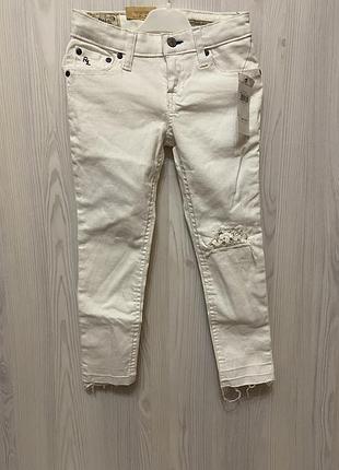 Нові білі джинси polo ralph lauren для дівчинки, розмір 5 (120 см)