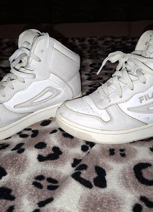 Высокие кроссовки (хайтопы) fila белые