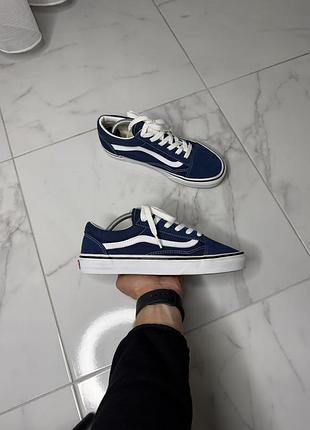 Класичні сині кеди vans old skool navy, розмір 38 (24 см)