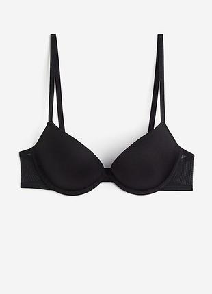 Бюстгальтер черный супер пуш-ап h&amp;m 80c