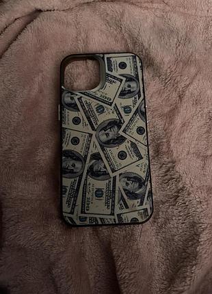 Чохол для iphone 14 з принтом доларів