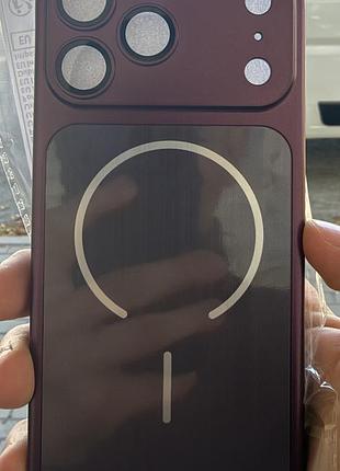 Чохол apple iphone 17-18 pro max burgundy