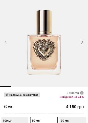 Dolce&gabbana devotion eau de parfum жіночі парфуми