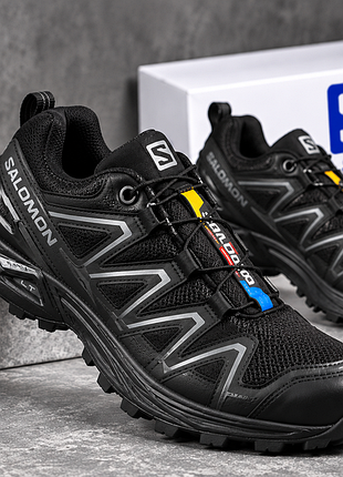 Salomon xt-6 total black gortex +термо