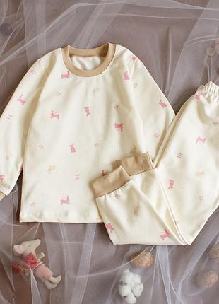 Тепла дитяча піжама байка з начосом від 660 грн