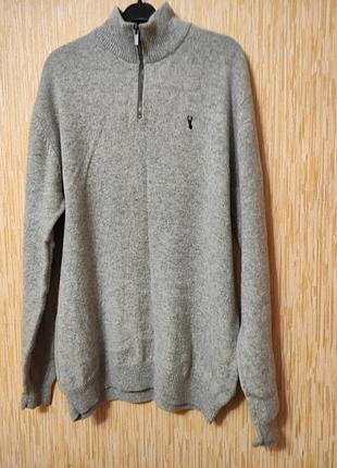 Світер теплий вовняний чоловічий з високим комірцем р.50-52/2xl