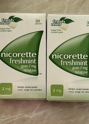 Жувальні гумки nicorette