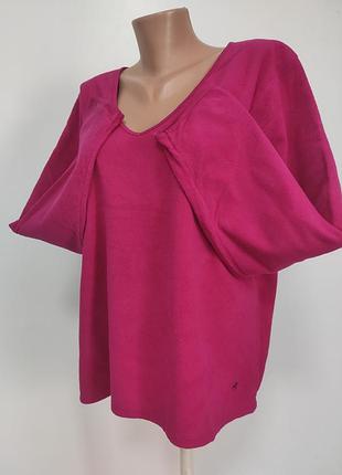 Тонкая флисовая кофта xl/xxl ог 124-130см