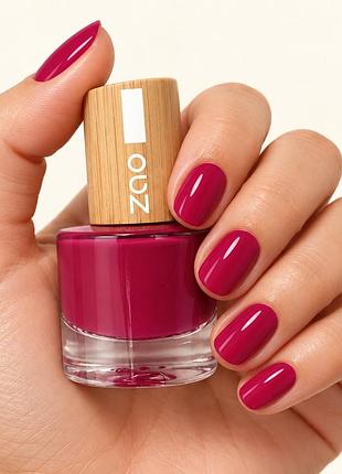 Лак для нігтів zao №663 framboise — малиновий, 8 мл